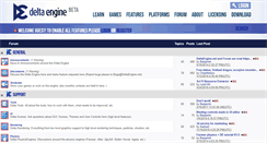 Desktop Screenshot of forum.deltaengine.net