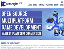 Tablet Screenshot of deltaengine.net
